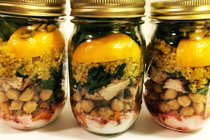 Syrian Salad Jar with Chicken