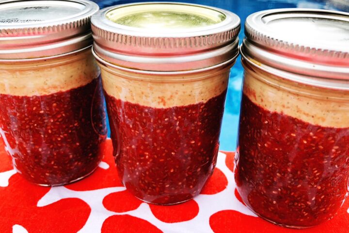 Watermelon Chia Pudding with Mojito Cashew Cream