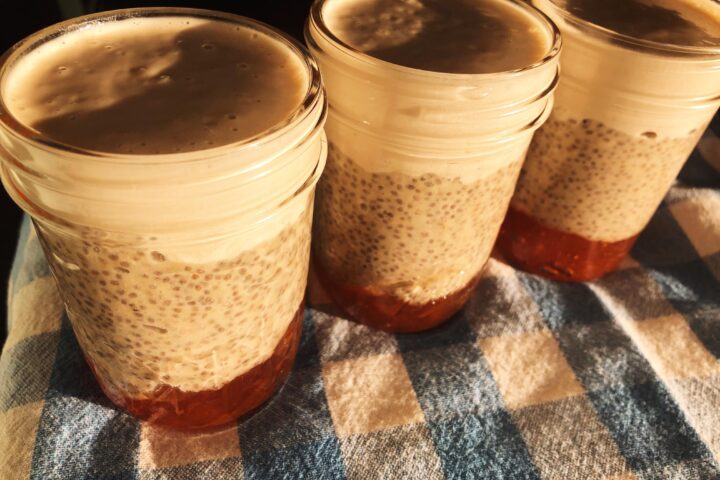 Peaches & Cream Chia Pudding