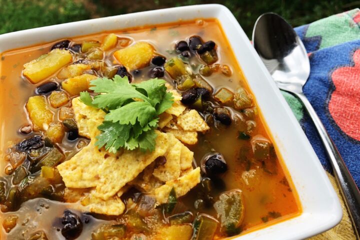 Winter Tortilla Soup with Squash