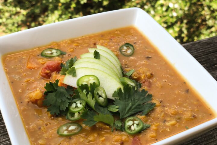 Mulligatawny with Apples and Sweet Potato