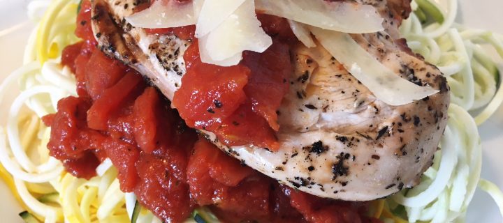 Modern Chicken Parmesan with Zoodles