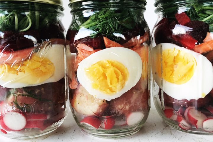 Swedish Salad Jar with Salmon